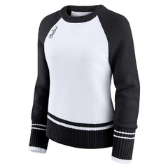 Pittsburgh Steelers WEAR by Erin Andrews Women's Colorblock Raglan Sweater - White/Black