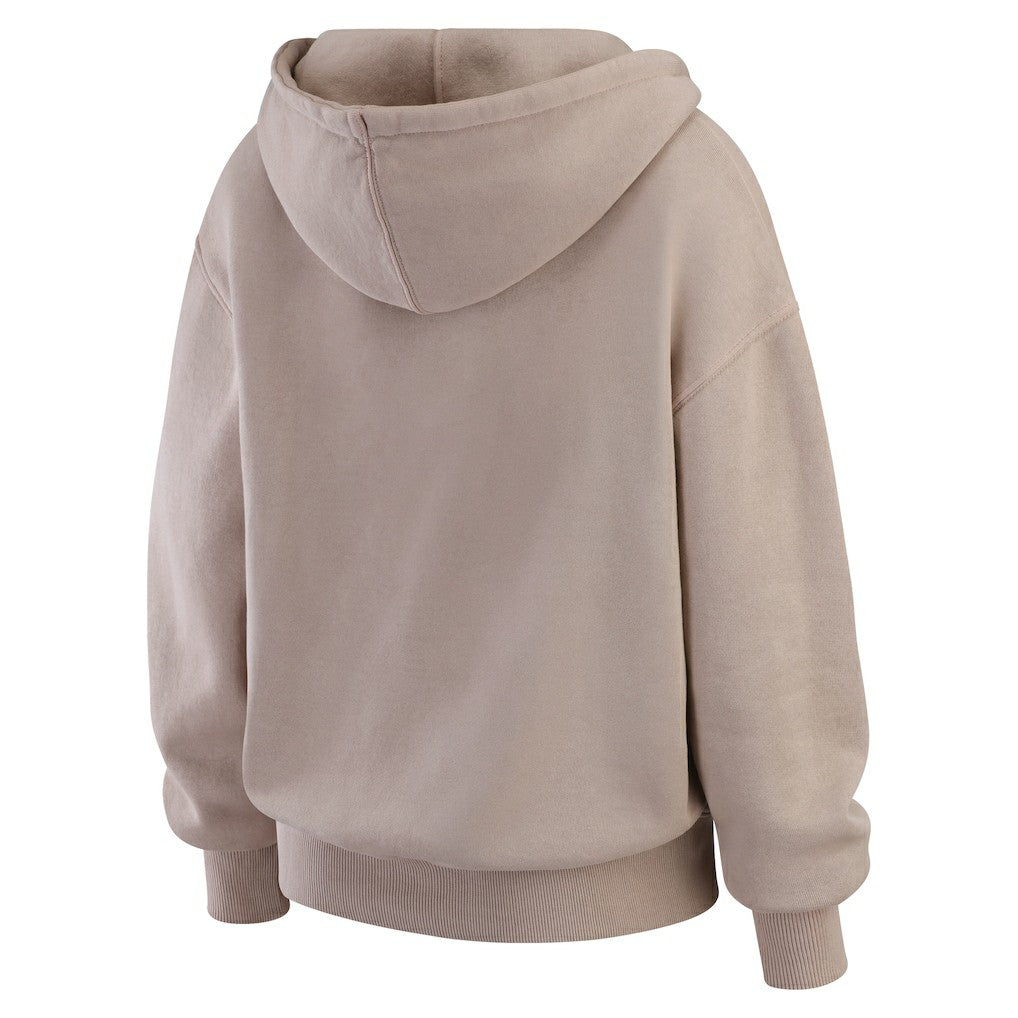 Baltimore Ravens WEAR by Erin Andrews Women's Washed Pullover Crewdie - Tan Pullover
