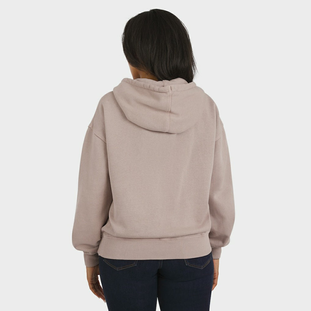 Minnesota Vikings WEAR by Erin Andrews Women's Washed Pullover Crewdie - Tan Pullover