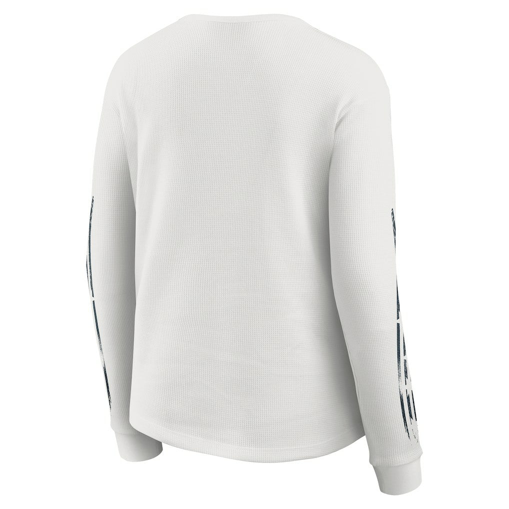 Chicago Bears WEAR by Erin Andrews Women's Graphic Waffle Long-Sleeve T-Shirt - White T-shirts