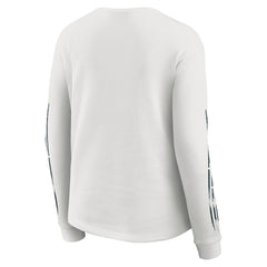 Chicago Bears WEAR by Erin Andrews Women's Graphic Waffle Long-Sleeve T-Shirt - White T-shirts