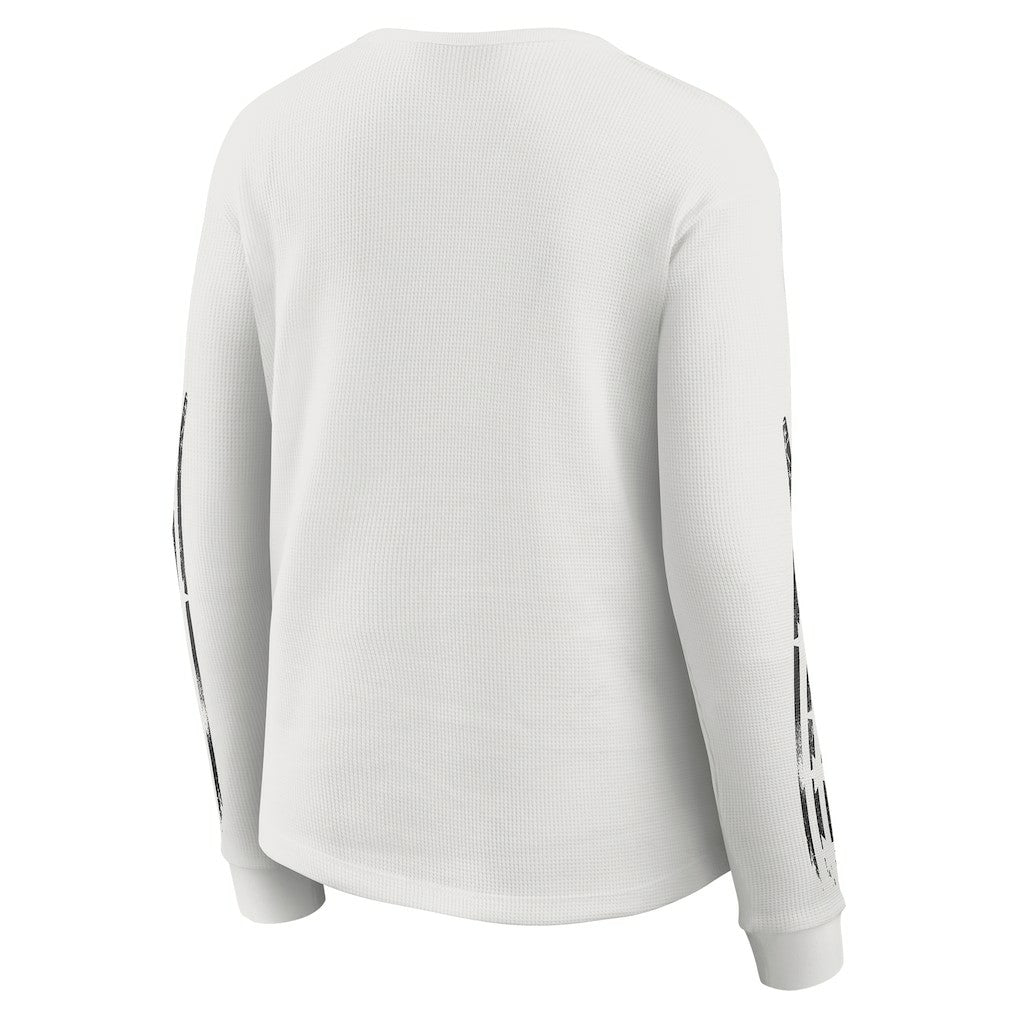 Cincinnati Bengals WEAR by Erin Andrews Women's Graphic Waffle Long-Sleeve T-Shirt - White T-shirts