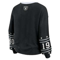 Las Vegas Raiders WEAR by Erin Andrews Women's Sport Long-Sleeve T-Shirt - Black T-shirts