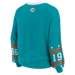 Miami Dolphins WEAR by Erin Andrews Women's Sport Long-Sleeve T-Shirt - Aqua T-shirts