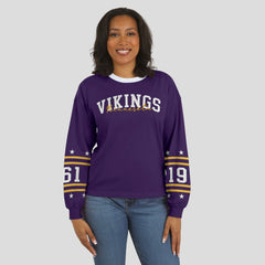 Minnesota Vikings WEAR by Erin Andrews Women's Sport Long-Sleeve T-Shirt - Purple T-shirts