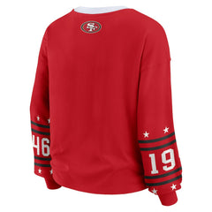 San Francisco 49ers WEAR by Erin Andrews Women's Sport Long-Sleeve T-Shirt - Scarlet T-shirts