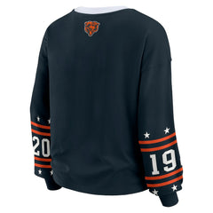 Chicago Bears WEAR by Erin Andrews Women's Sport Long-Sleeve T-Shirt - Navy T-shirts