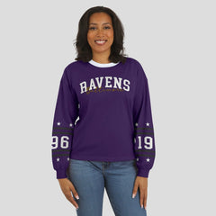 Baltimore Ravens WEAR by Erin Andrews Women's Sport Long-Sleeve T-Shirt - Purple T-shirts