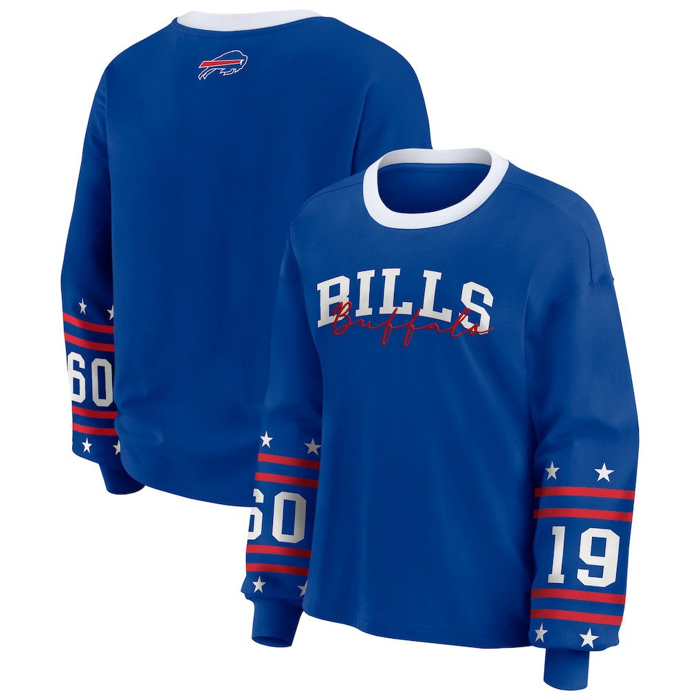 Buffalo Bills WEAR by Erin Andrews Women's Sport Long-Sleeve T-Shirt - Royal T-shirts