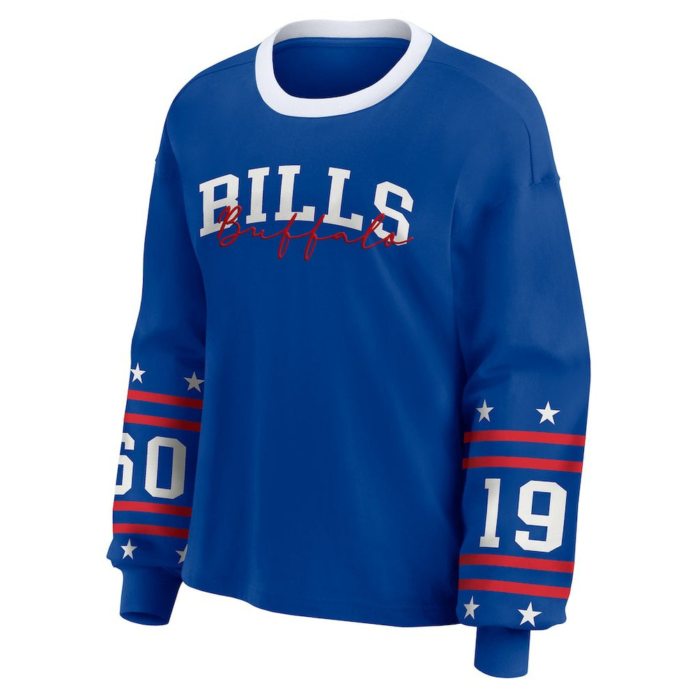 Buffalo Bills WEAR by Erin Andrews Women's Sport Long-Sleeve T-Shirt - Royal T-shirts