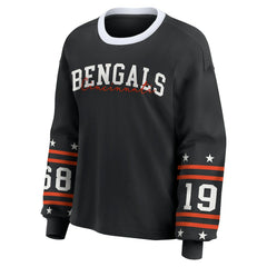 Cincinnati Bengals WEAR by Erin Andrews Women's Sport Long-Sleeve T-Shirt - Black T-shirts