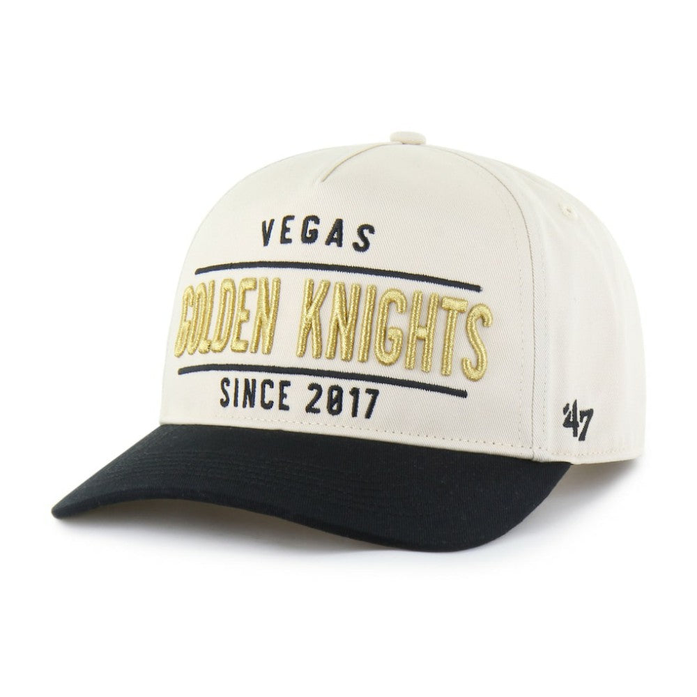 Vegas Golden Knights '47 Expansion Debut Two-Tone Hitch Adjustable Hat - Cream/Black | US 202705917