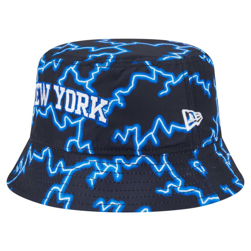 New York Knicks Summer Sun and Storm Reversible Bucket Hat Black/Light Blue - New Era