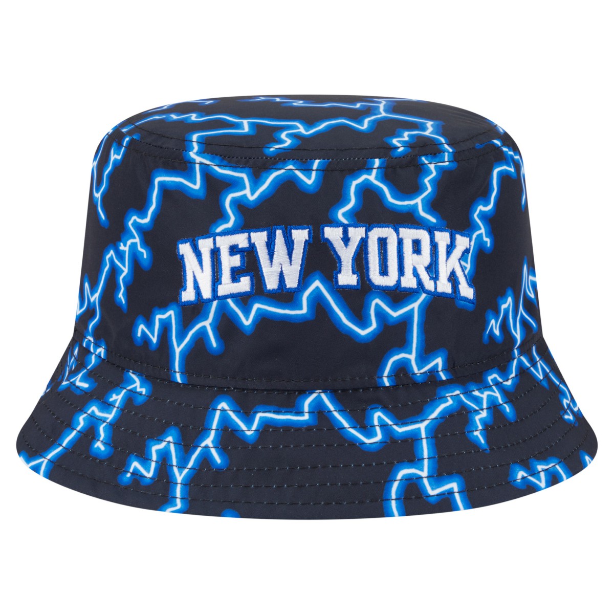 New York Knicks Summer Sun and Storm Reversible Bucket Hat Black/Light Blue - New Era