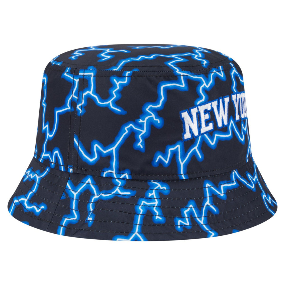 New York Knicks Summer Sun and Storm Reversible Bucket Hat Black/Light Blue - New Era