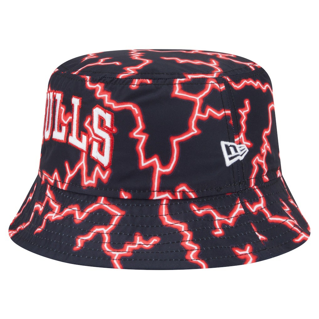 Chicago Bulls Summer Sun and Storm Reversible Bucket Hat Black/Light Blue - New Era