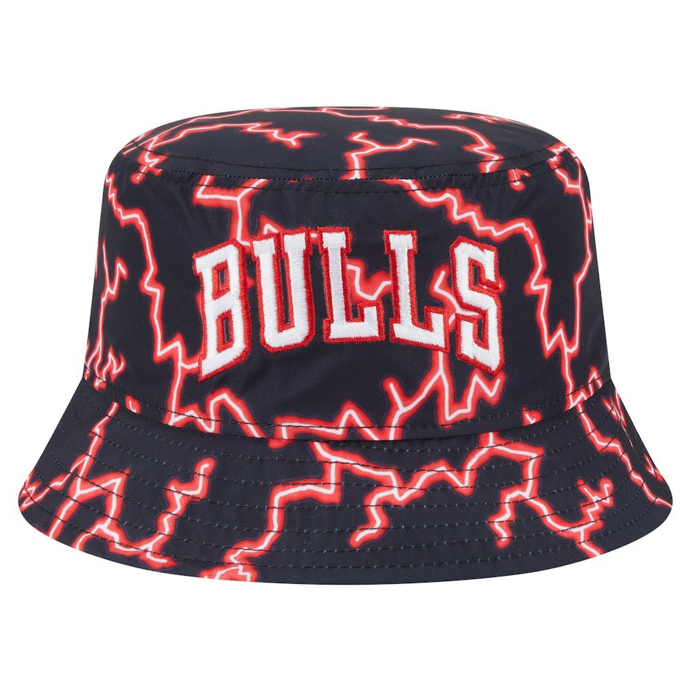 Chicago Bulls Summer Sun and Storm Reversible Bucket Hat Black/Light Blue - New Era