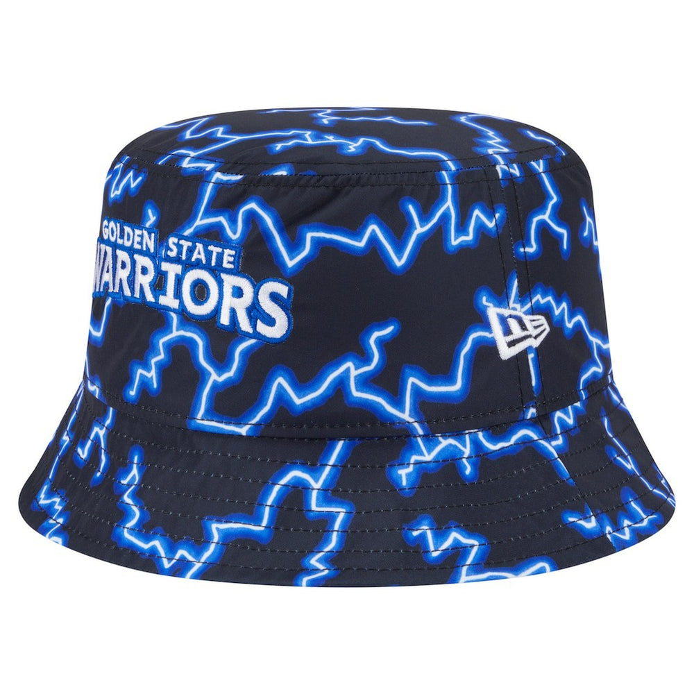 Golden State Warriors Summer Sun and Storm Reversible Bucket Hat Black/Light Blue - New Era outlet