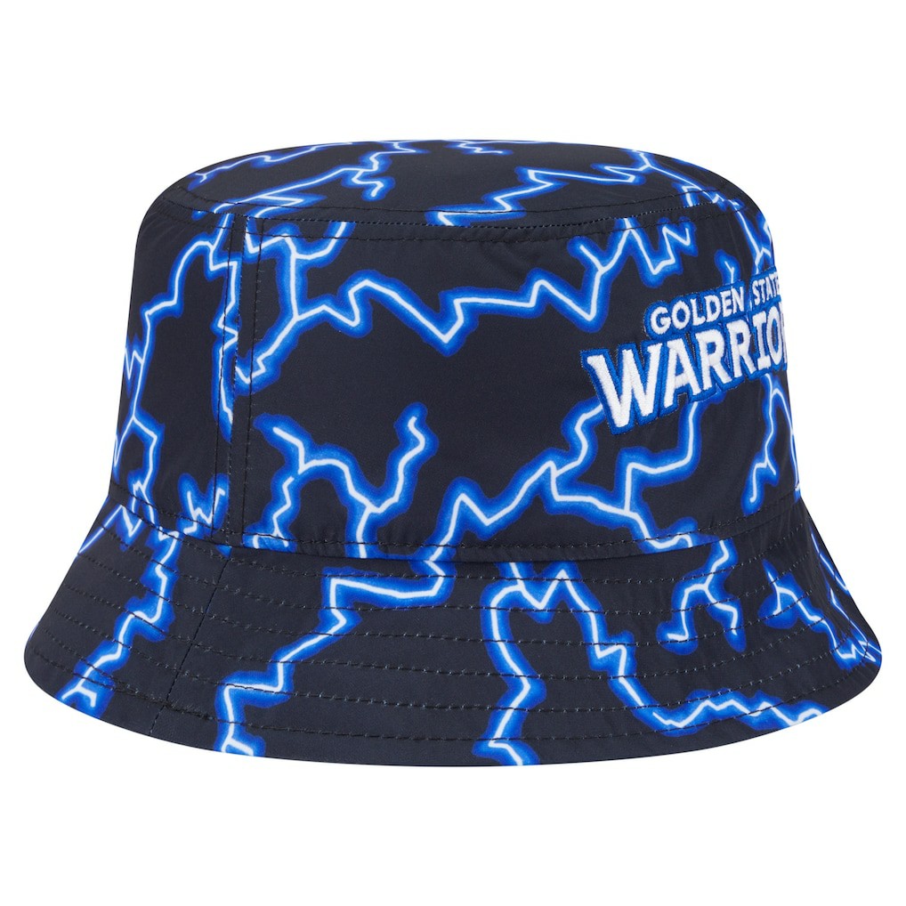 Golden State Warriors Summer Sun and Storm Reversible Bucket Hat Black/Light Blue - New Era outlet