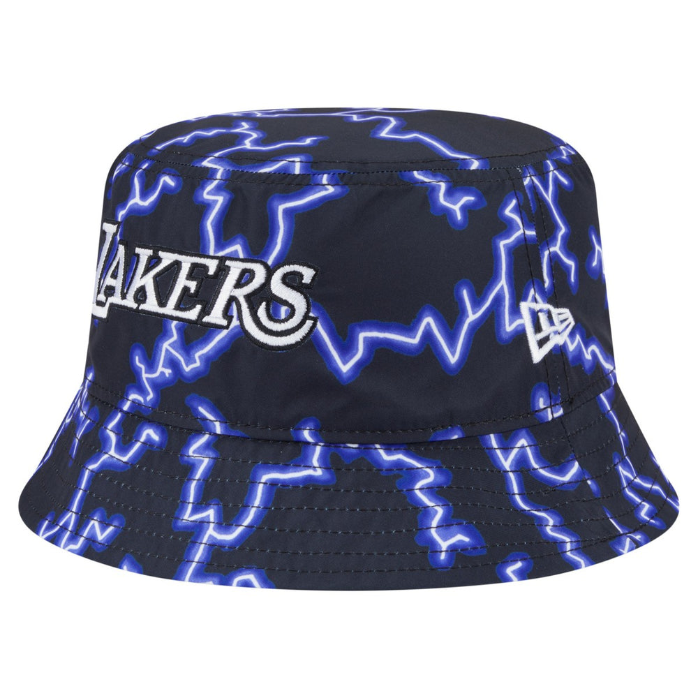 Los Angeles Lakers Summer Sun and Storm Reversible Bucket Hat Black/Light Blue - New Era
