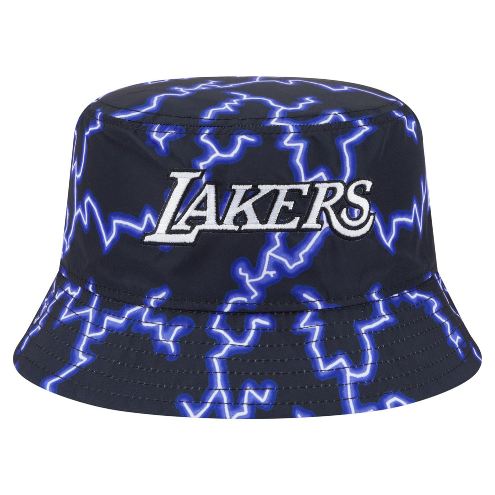 Los Angeles Lakers Summer Sun and Storm Reversible Bucket Hat Black/Light Blue - New Era