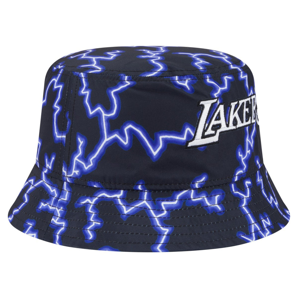 Los Angeles Lakers Summer Sun and Storm Reversible Bucket Hat Black/Light Blue - New Era