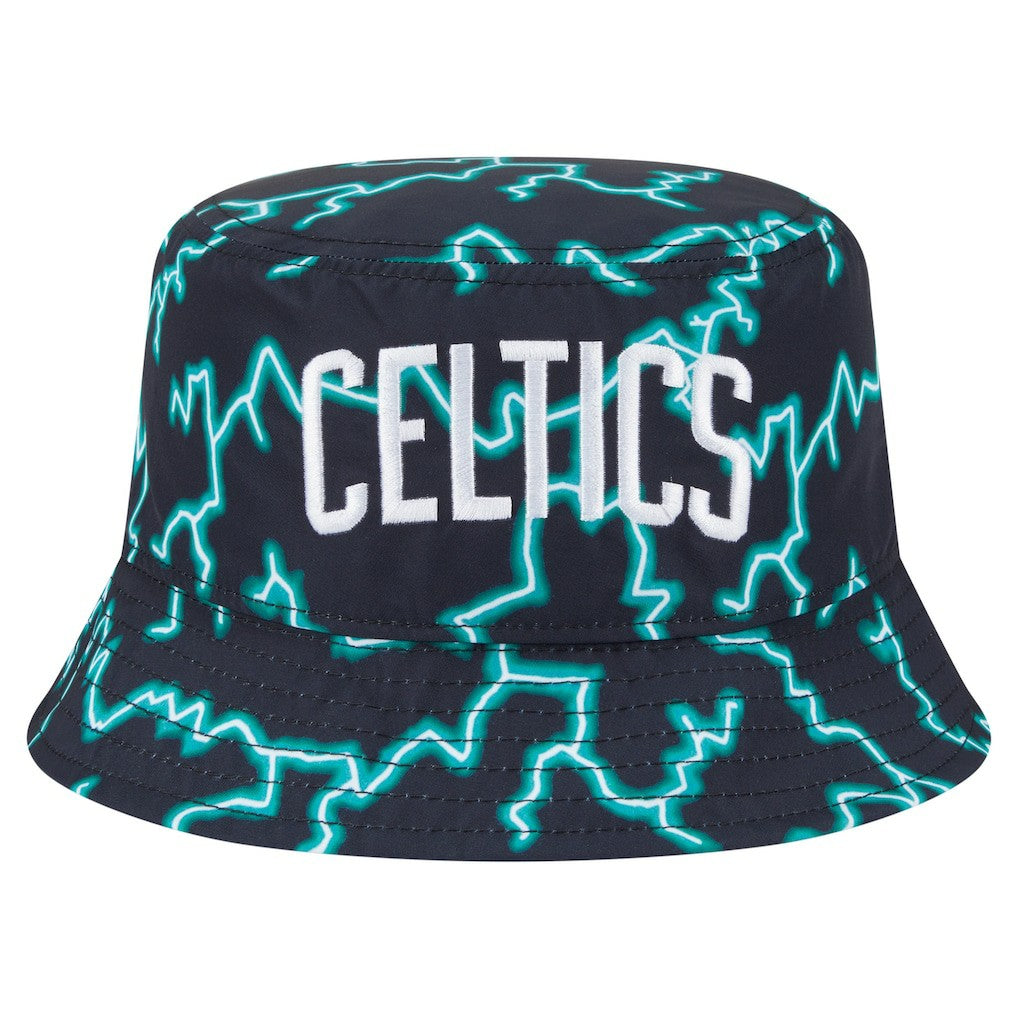 Boston Celtics Summer Sun and Storm Reversible Bucket Hat Black/Light Blue - New Era