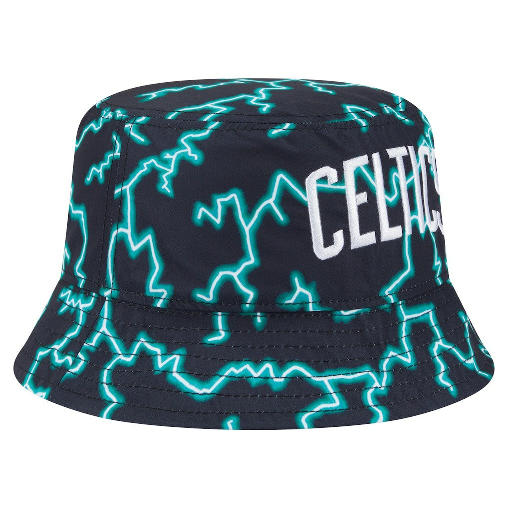 Boston Celtics Summer Sun and Storm Reversible Bucket Hat Black/Light Blue - New Era