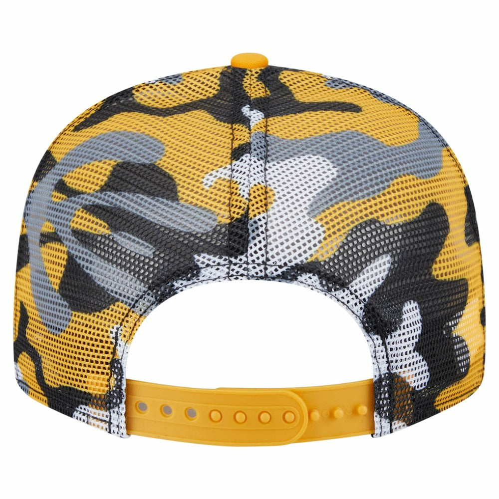 Boston Bruins New Era Camo Meshback 9FIFTY Snapback Hat - Black/Gold | US 202705936
