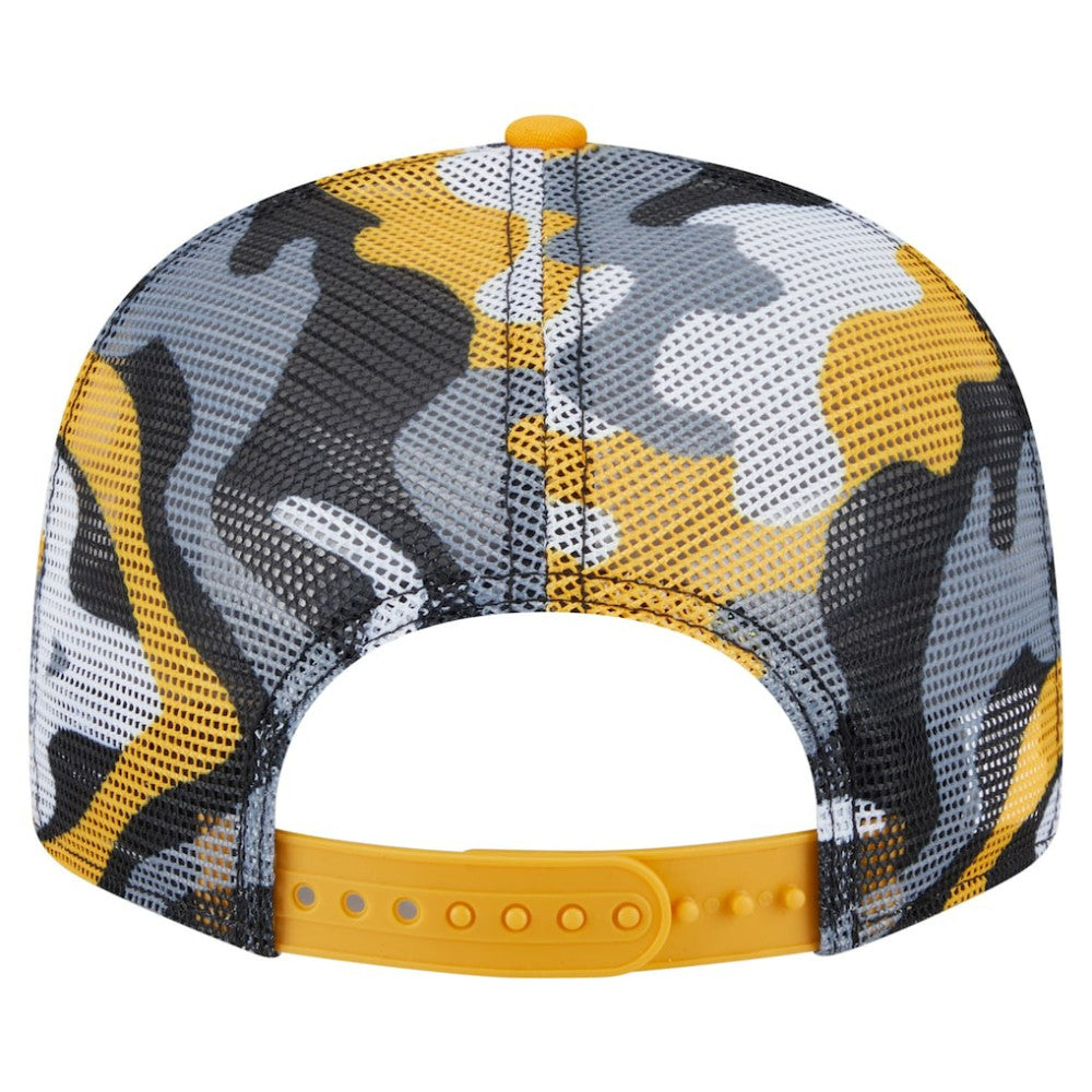 Pittsburgh Penguins New Era Camo Meshback 9FIFTY Snapback Hat - Black/Gold | US 202705943