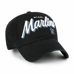 Miami Marlins '47 Women's Ariana Clean Up Adjustable Hat - Black Hats