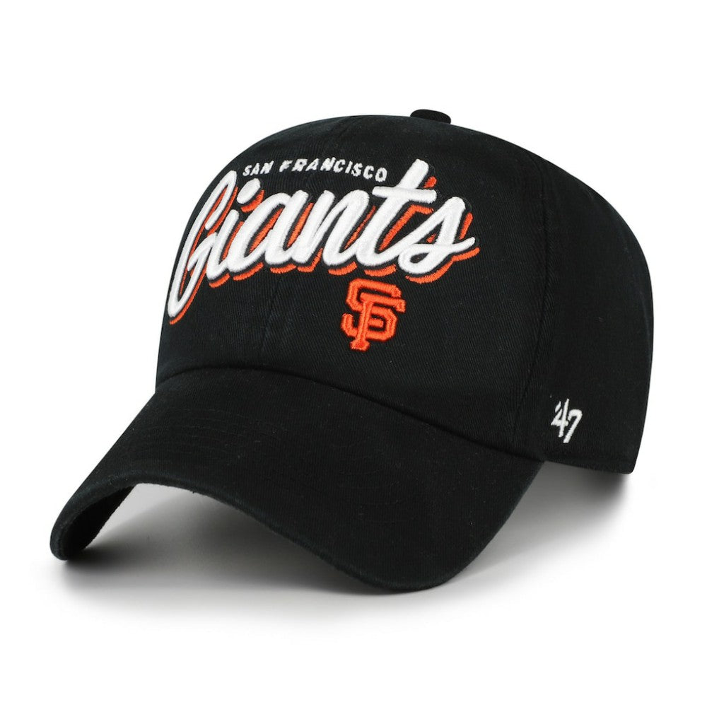 San Francisco Giants '47 Women's Ariana Clean Up Adjustable Hat - Black Hats