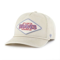 Atlanta Braves '47 Cairn Hitch Adjustable Hat - Khaki Hats