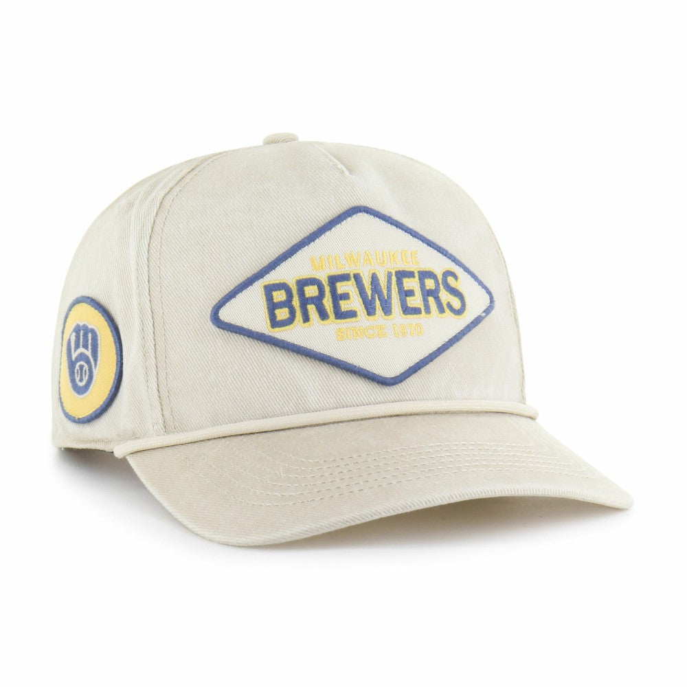 Milwaukee Brewers '47 Cairn Hitch Adjustable Hat - Khaki Hats