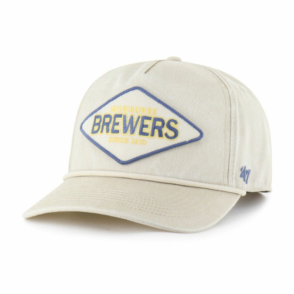 Milwaukee Brewers '47 Cairn Hitch Adjustable Hat - Khaki Hats