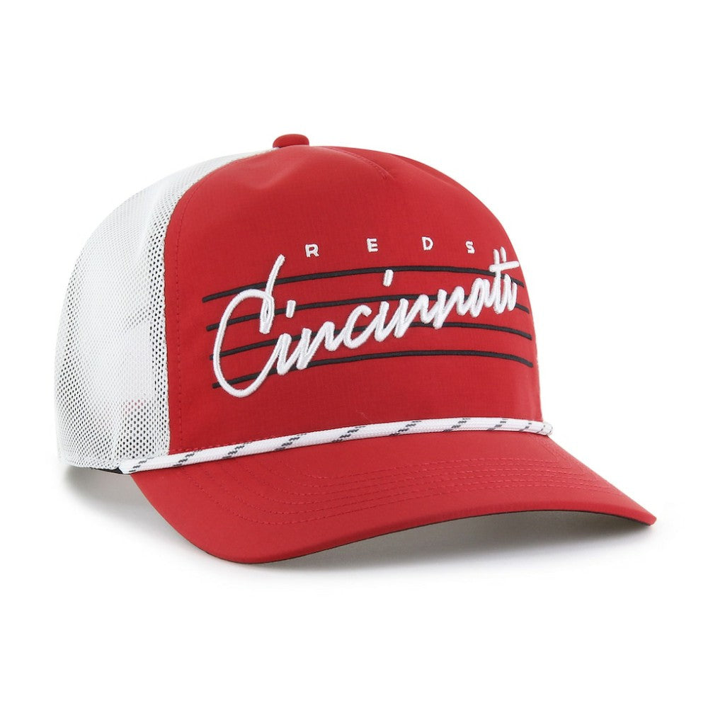 Cincinnati Reds '47 Brrr Downburst Mesh Hitch Adjustable Hat - Red Hats