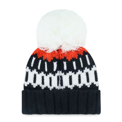 San Francisco Giants '47 Women's Felicity Cuffed Knit Hat with Pom - Black Hats