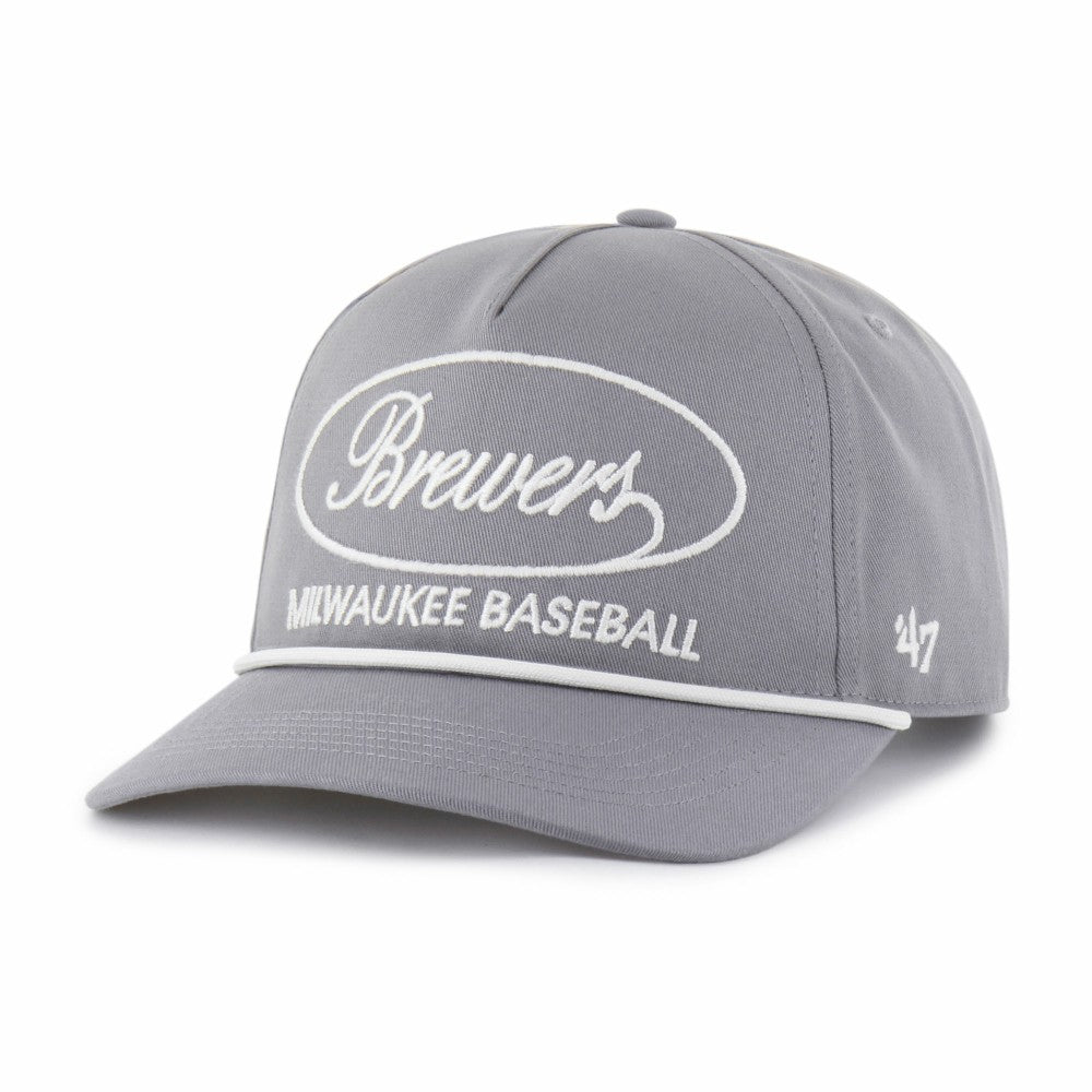 Milwaukee Brewers '47 Foundational Hitch Adjustable Hat - Gray Hats