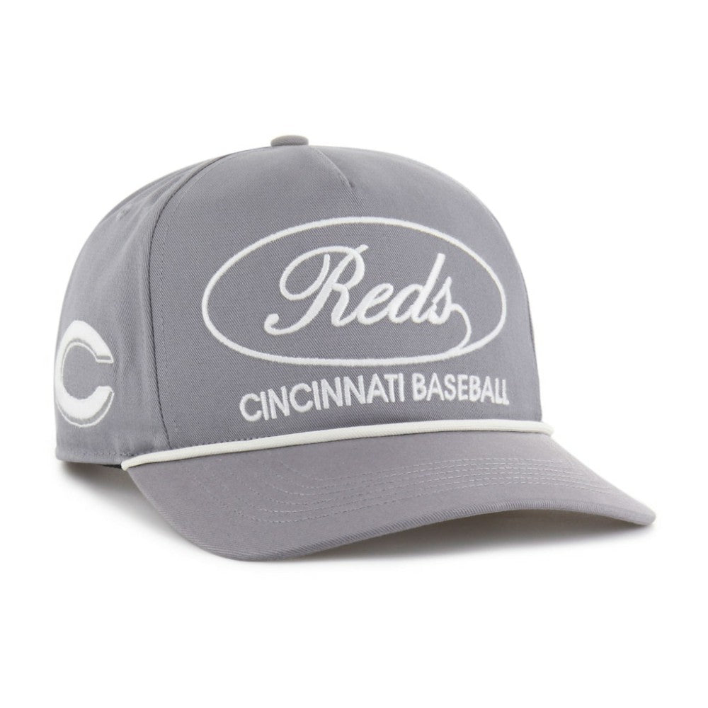 Cincinnati Reds '47 Foundational Hitch Adjustable Hat - Gray Hats