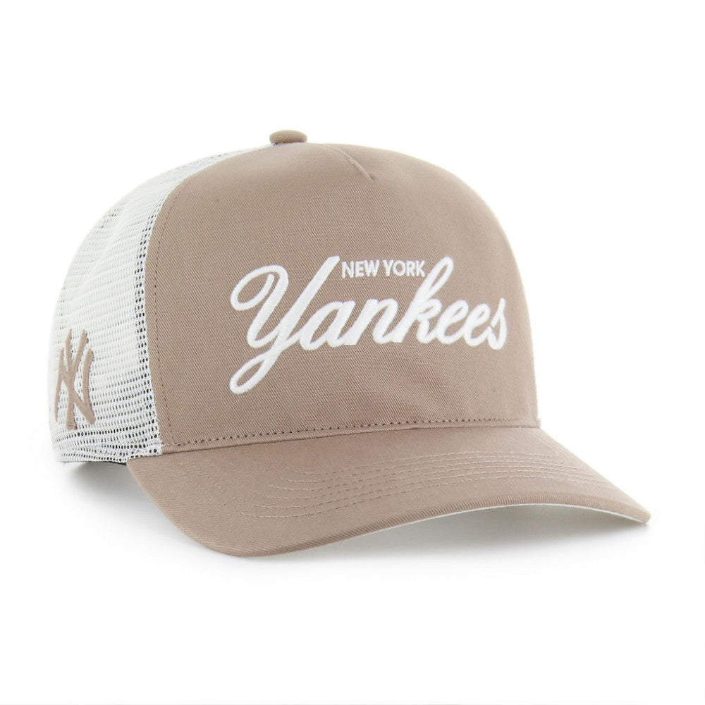 New York Yankees '47 Foundational Mesh Hitch Adjustable Hat - Brown Hats