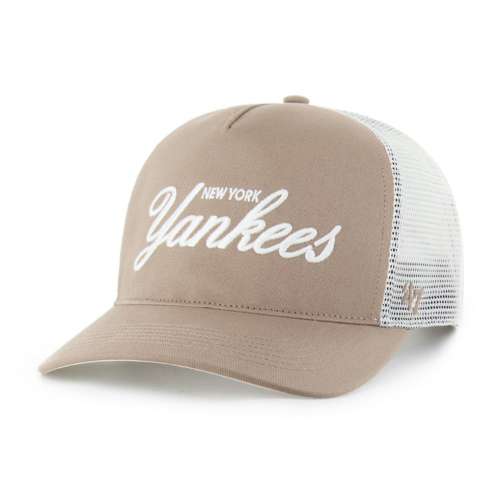 New York Yankees '47 Foundational Mesh Hitch Adjustable Hat - Brown Hats