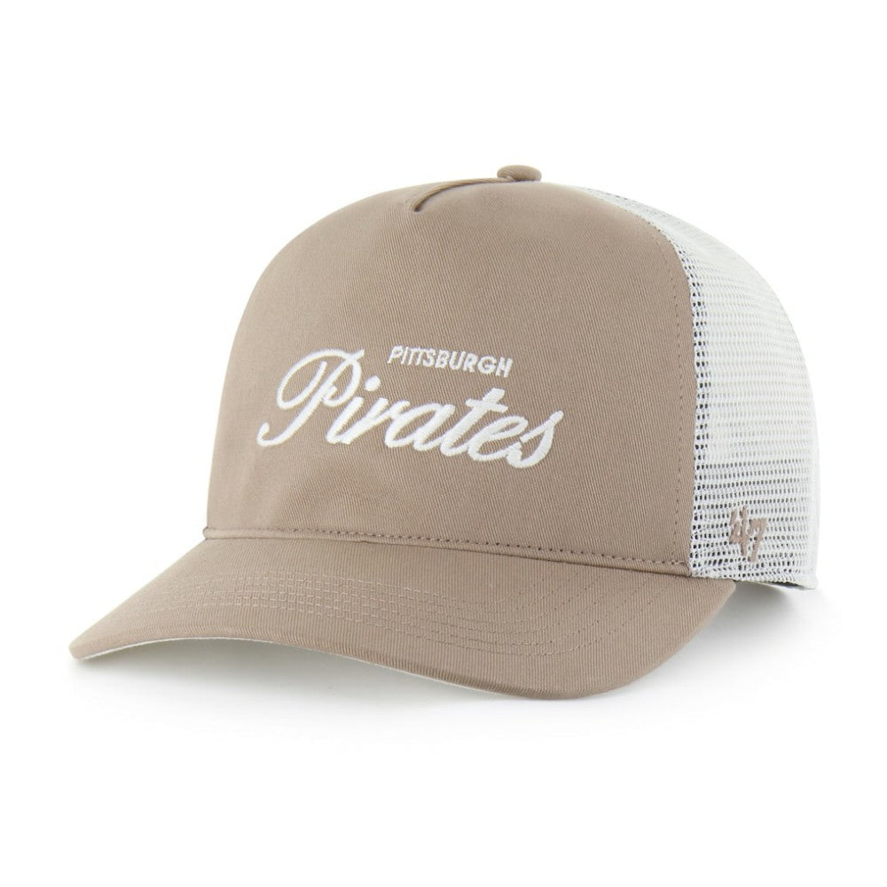 Pittsburgh Pirates '47 Foundational Mesh Hitch Adjustable Hat - Brown Hats