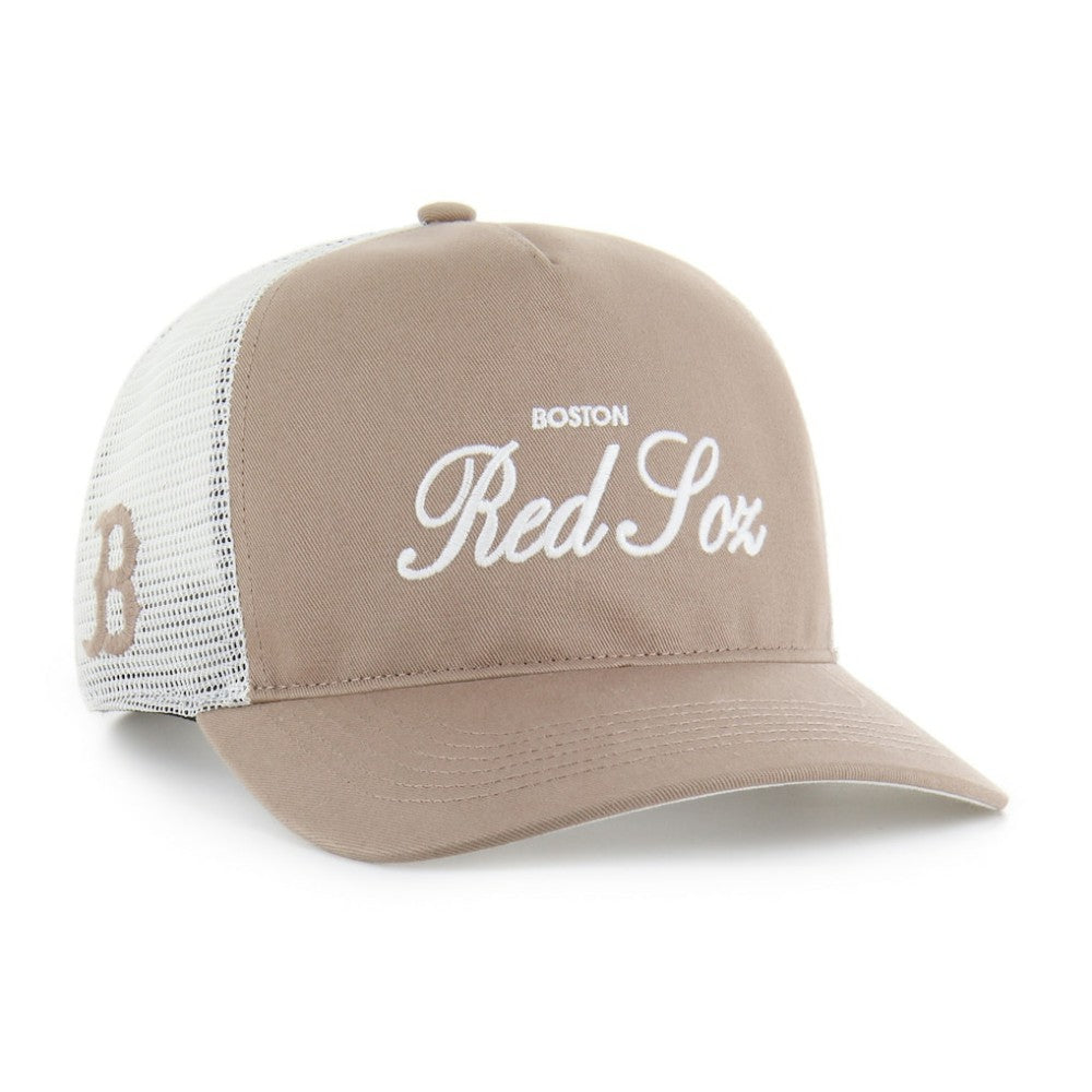 Boston Red Sox '47 Foundational Mesh Hitch Adjustable Hat - Brown Hats