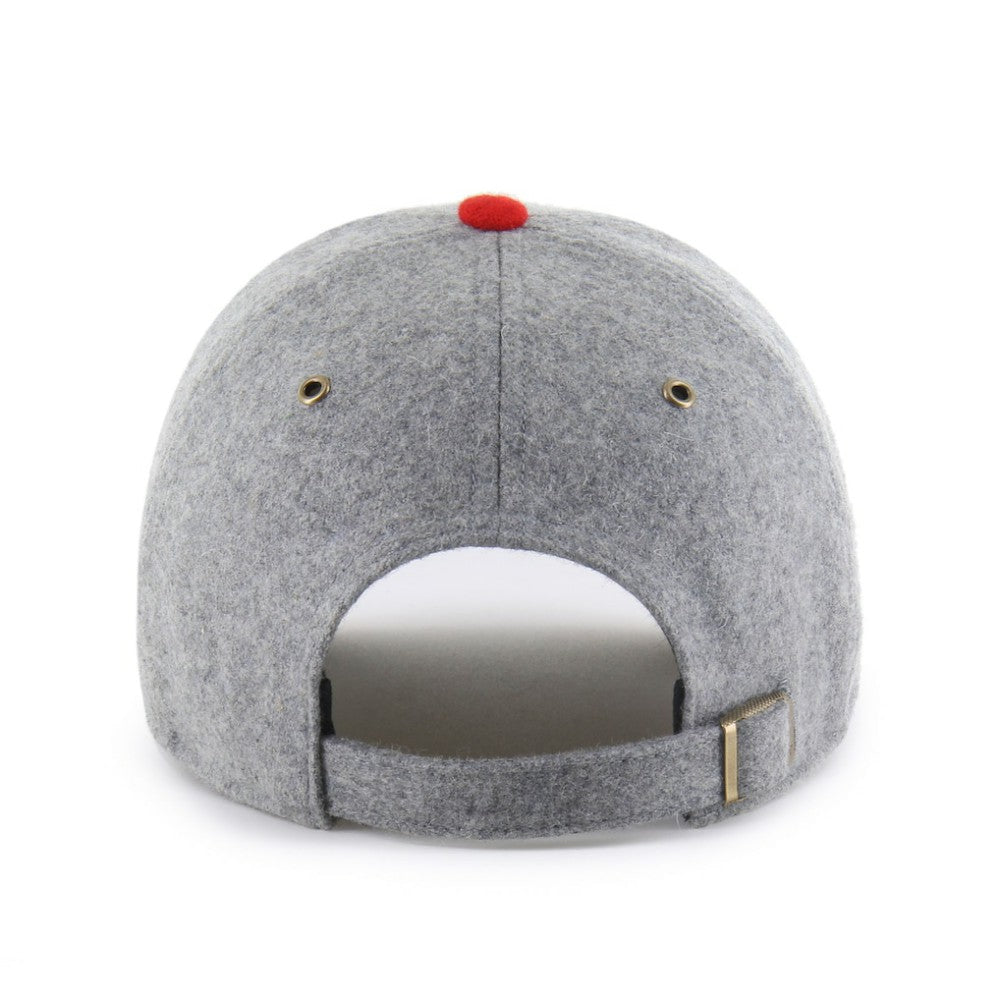 St. Louis Cardinals '47 Golden Age Wool Clean Up Adjustable Hat - Gray/Red Hats