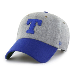 Texas Rangers '47 Golden Age Wool Clean Up Adjustable Hat - Gray/Royal Hats
