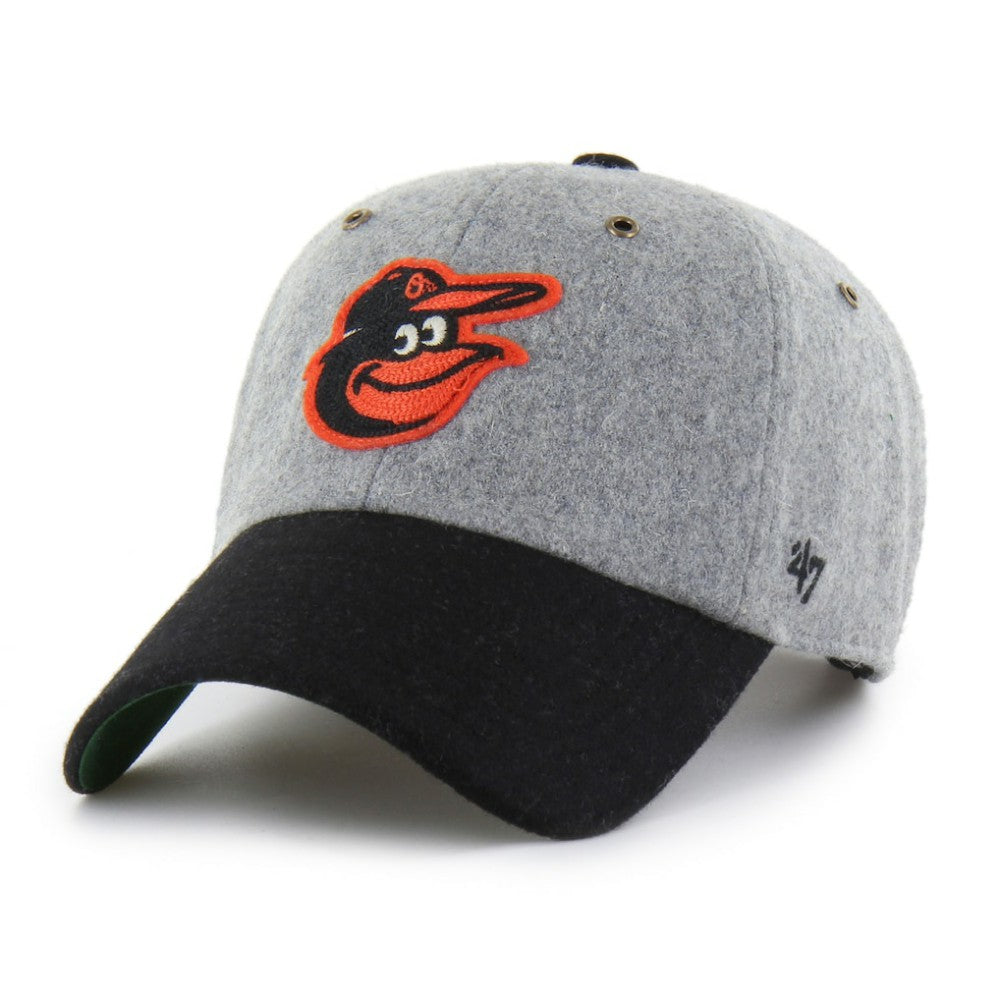 Baltimore Orioles '47 Golden Age Wool Clean Up Adjustable Hat - Gray Hats