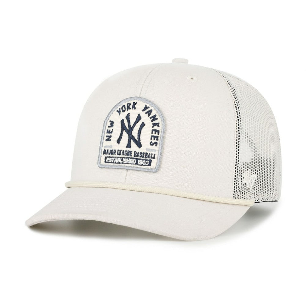 New York Yankees '47 Gravestone Adjustable Trucker Hat - Cream Hats