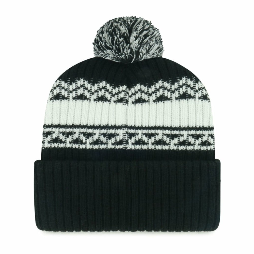 Chicago White Sox '47 Youth Polar Vortex Cuffed Knit Hat with Pom - Black Hats