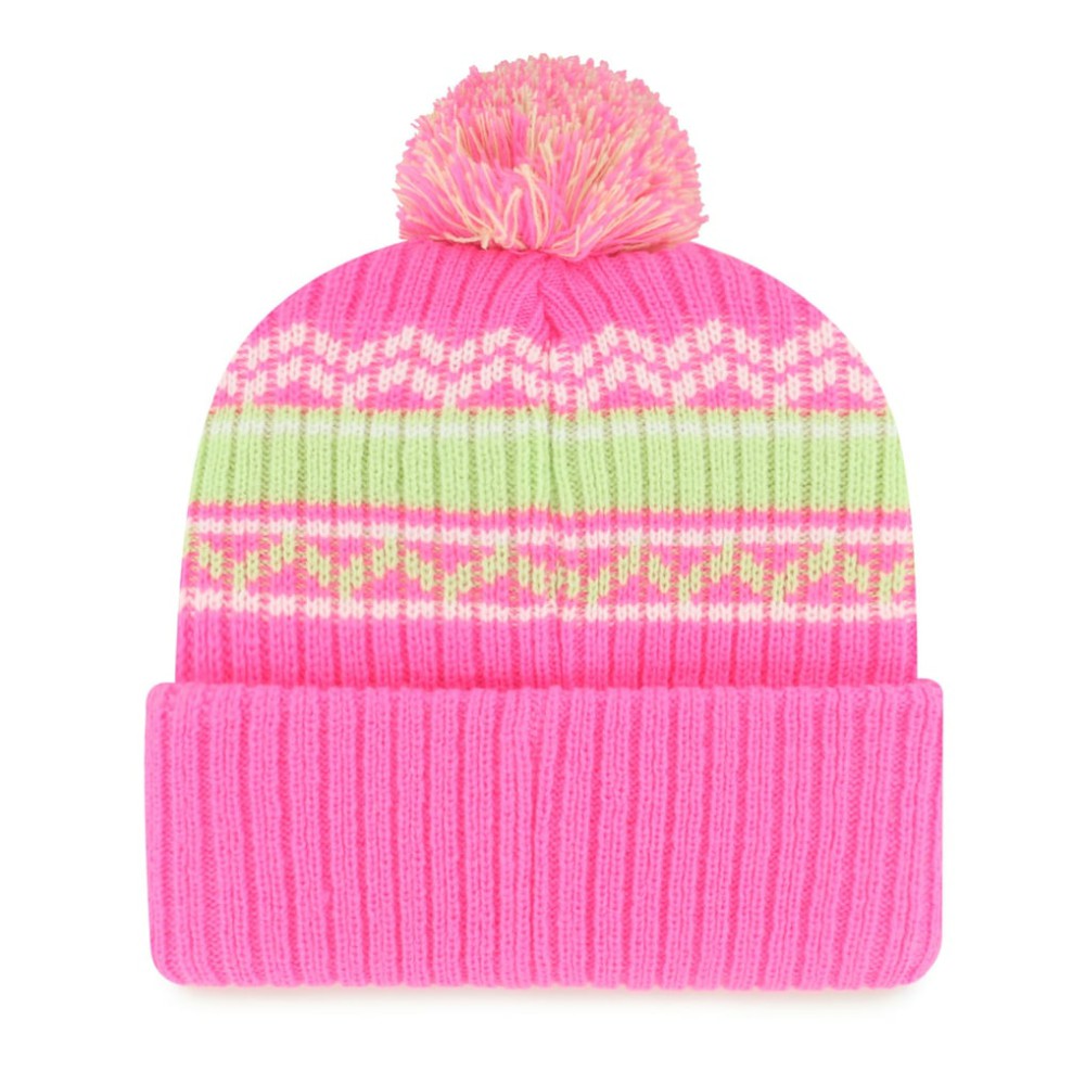 Chicago White Sox '47 Youth Polar Vortex Cuffed Knit Hat with Pom - Pink Hats