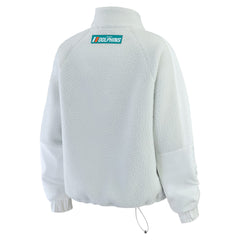 Miami Dolphins WEAR by Erin Andrews Women's Polar Fleece Half-Zip Jacket - White Jackets